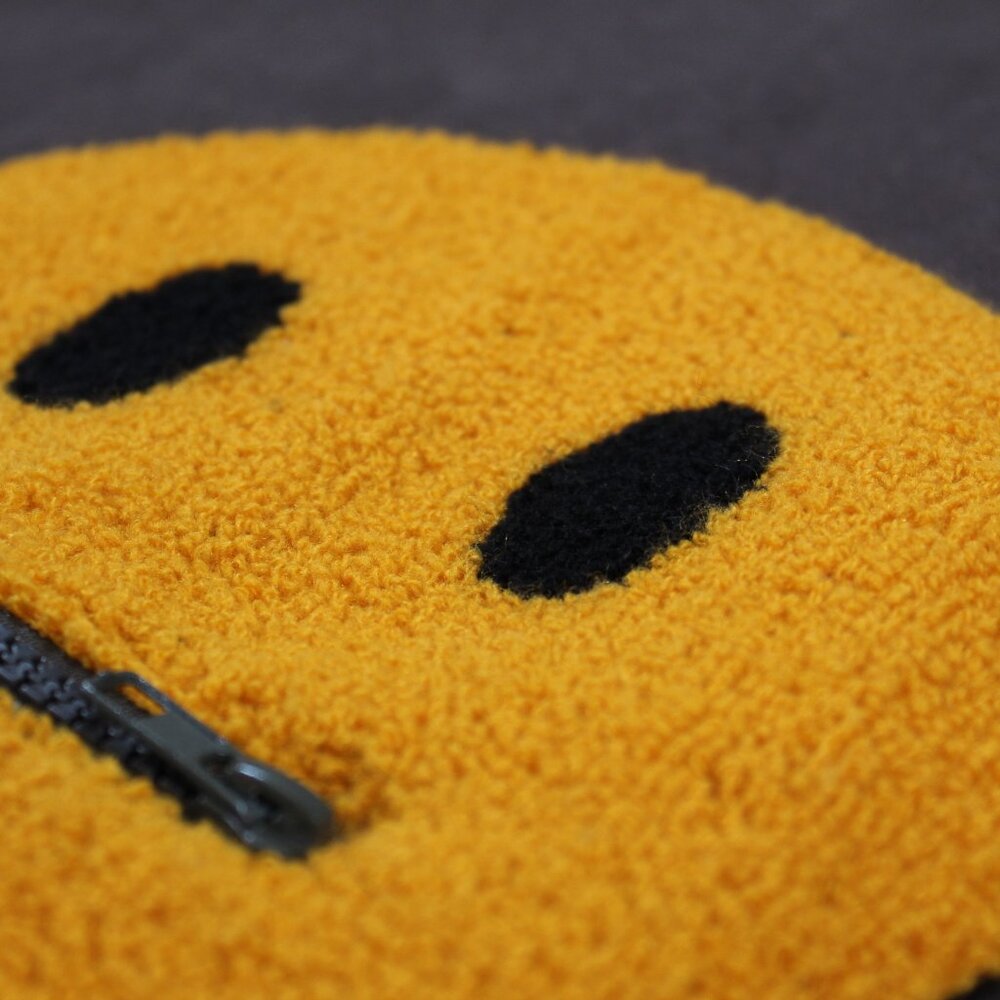 Neutral Hoodie Emoji Drew Mascot Brown and Yellow zipper New w/o Tags  size L - Picture 4 of 15